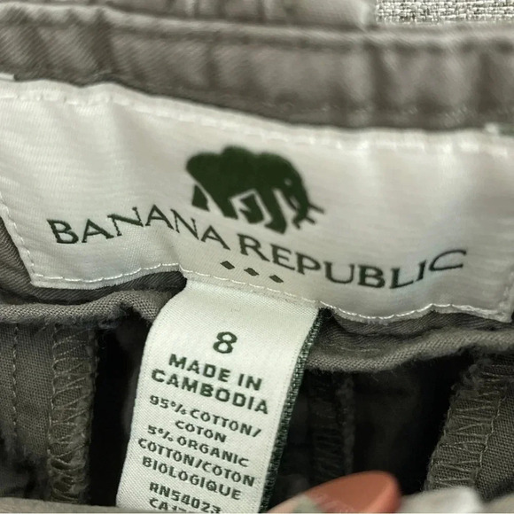 Banana Republic hiking pants Womens Size 8 green roll tab 1584 - Picture 5 of 10